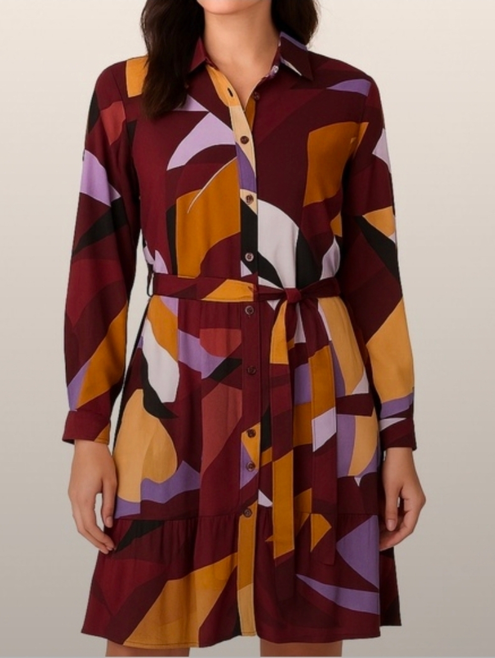 Nine West Ruffle Hem Dress